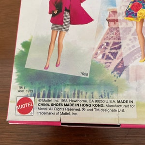Vintage NOS Barbie Outfit, 1980's Barbie Paris Pretty Fashion, Outfit 1911, Wide Leg Pants, Top