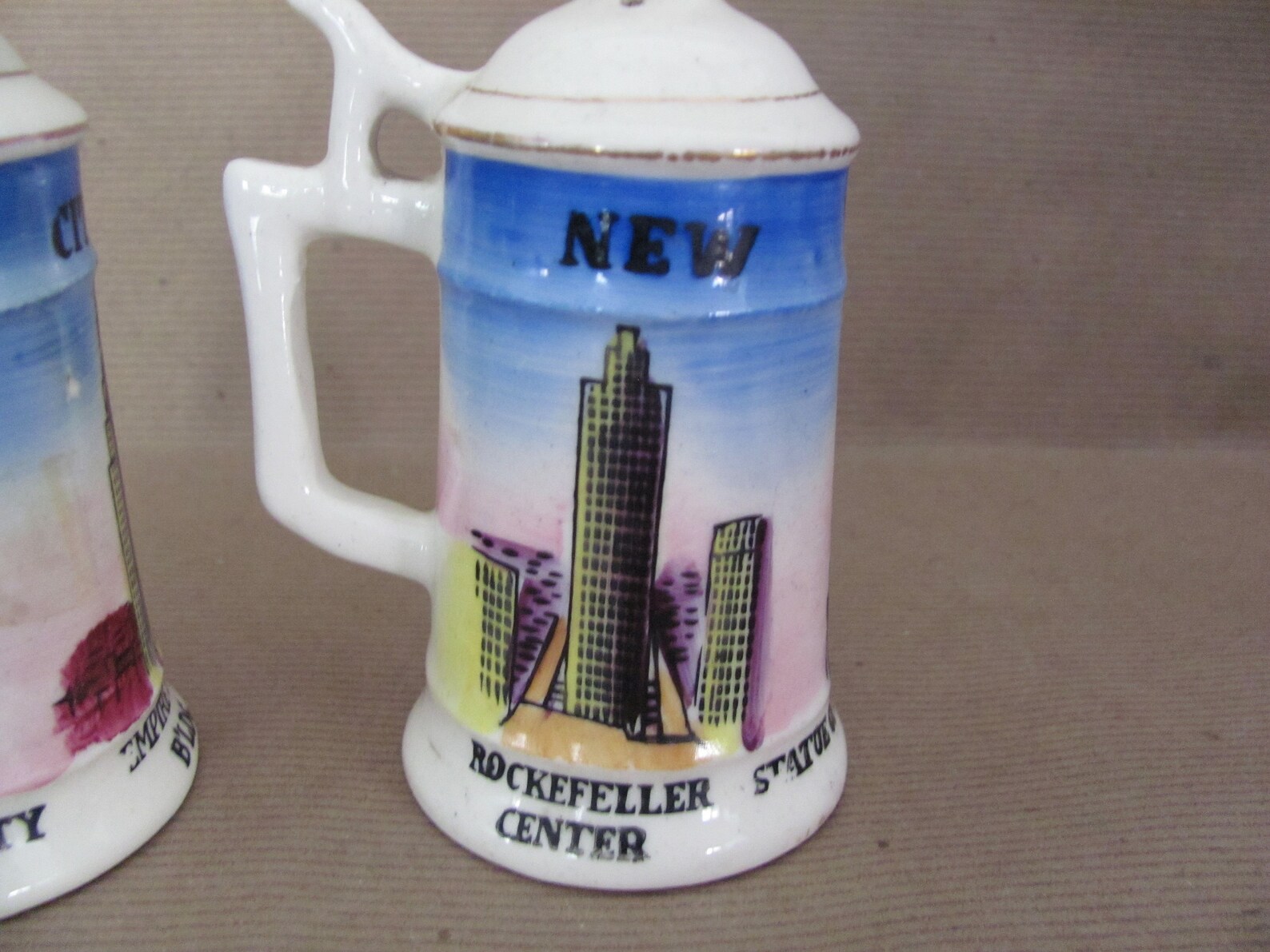 Vintage New York Salt and Pepper Shakers 1970's New York Etsy