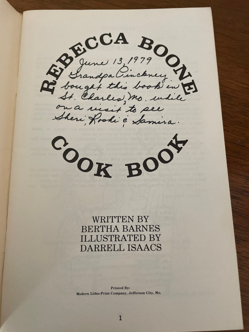 Vintage Southern Recipe Booklets 1970's Rebecca Boone - Etsy