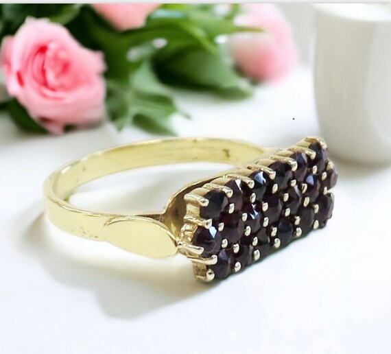 Bague grenat de boheme hotsell