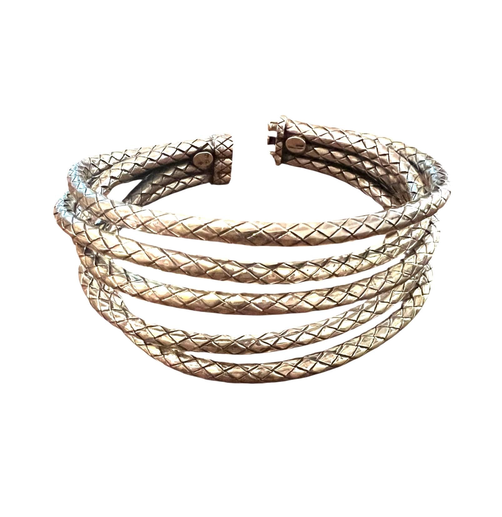 【完売間近】 Bottega Veneta Nappa Bracelet Brown Bottega Veneta Intrecciato Brown Leather Bracelet
