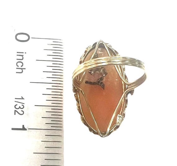 Antique Shell Cameo Ring with Diamond Drop Neckla… - image 5