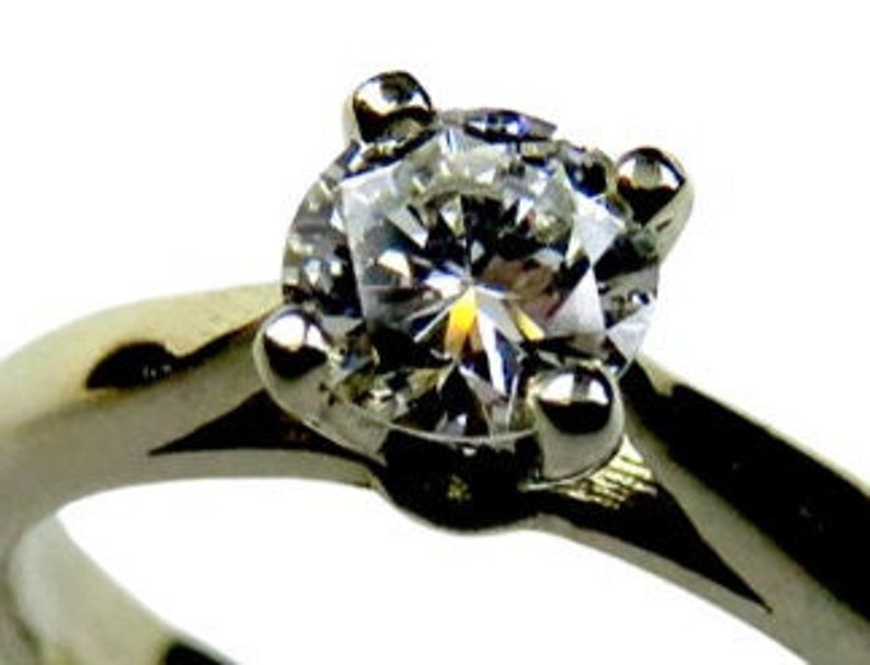 0.52 CT. Round Solitaire Diamond Ring 10055 image 10