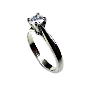 0.52 CT. Round Solitaire Diamond Ring 10055 image 7