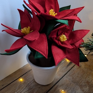 Knstlicher Weihnachtsstern, fr immer Laub Weihnachtspflanze.  Zimmerpflanze, Filz Weihnachtsstern, Zimmerpflanze, Zimmerpflanze,  Weihnachtsdeko, Filzpflanze im Topf - Etsy sterreich