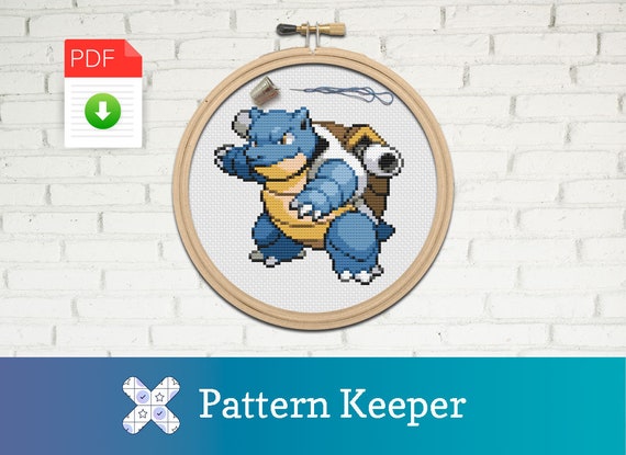 Pokemon Red and Pikachu Pixel Cross Stitch Pattern Download 