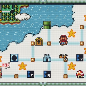 Carte du monde 5 de Super Mario Bros 3, partie 2. Archivos PDF. DESCARGA INSTANTANÉ