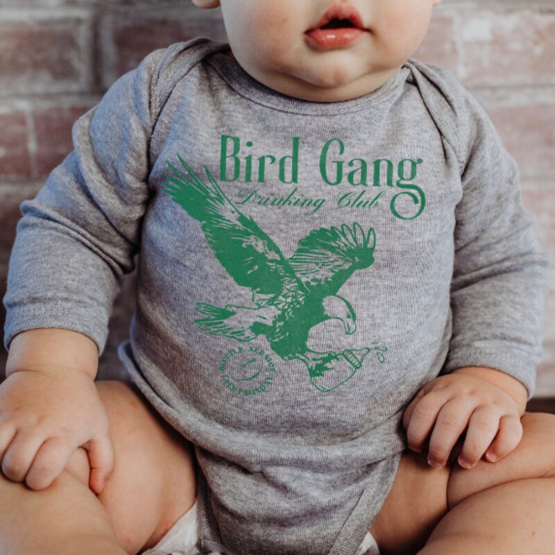 Eagles grey/black baby outfit main image 0