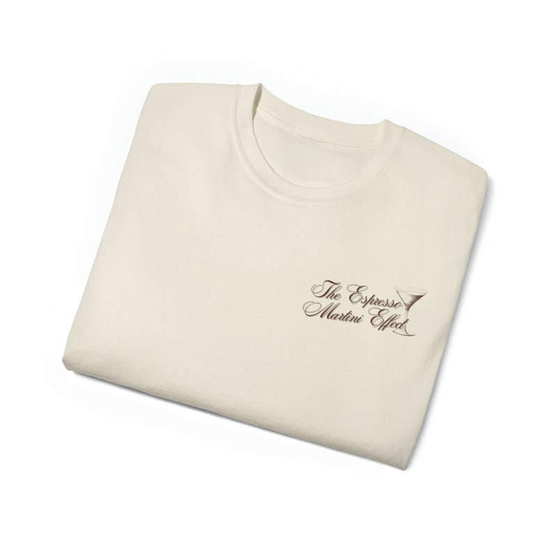 Espresso Martini Effect Graphic Tee | Funny Cocktail Shirt image 4