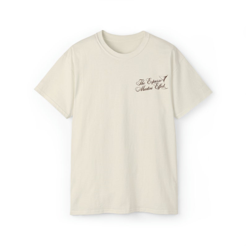 Espresso Martini Effect Graphic Tee | Funny Cocktail Shirt image 3