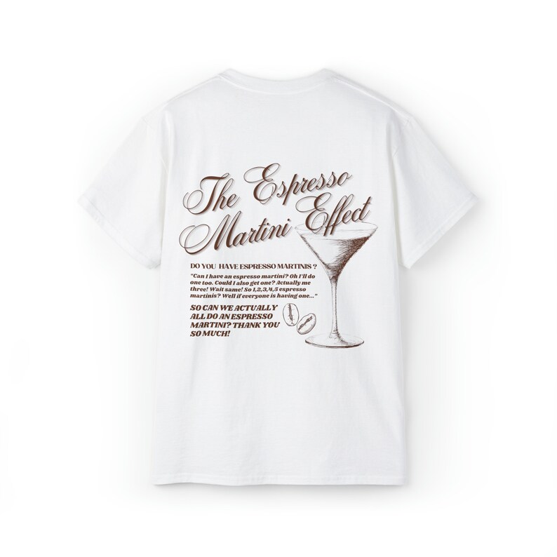Espresso Martini Effect Graphic Tee | Funny Cocktail Shirt image 6