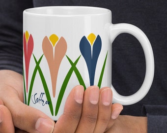 Kolorowy kubek graficzny Saffron