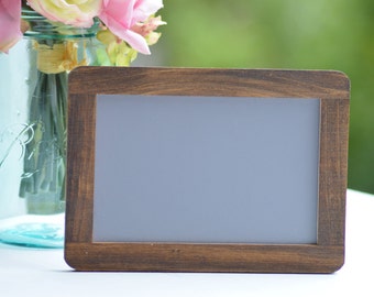 Framed Chalkboard, wood chalkboard, rustic wedding chalk board sign, self standing