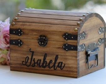 New Baby Gift Box, Baby Keepsake Box, Small Memory Box, Boho Baby Shower Gift, Gift for Mom Ideas, Custom Engraved Box, Treasure Chest
