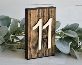 Wooden Table Numbers Rustic Table Numbers Wedding Table Numbers Wood Table Numbers 3D Table Numbers Wedding Multiple Colors Available