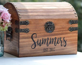 Wedding Card Box With Lock Option Wedding Card Holder Wedding Gift Card Holder Wedding Keepsake Box Wooden Box Rustic Wedding Card Box