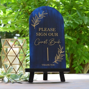 Please Sign Our Guestbook Sign Wedding Guest Book Sign Table Top Arched Wedding Sign Acrylic Wedding Sign Arched Guest Book Sign For Wedding
