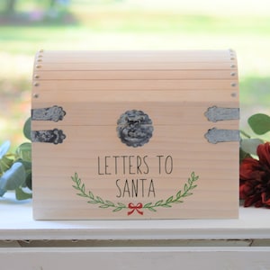 Letters To Santa Mailbox Merry Mail Christmas Card Holder Farmhouse Christmas Decor Santa Mail Christmas Card Box