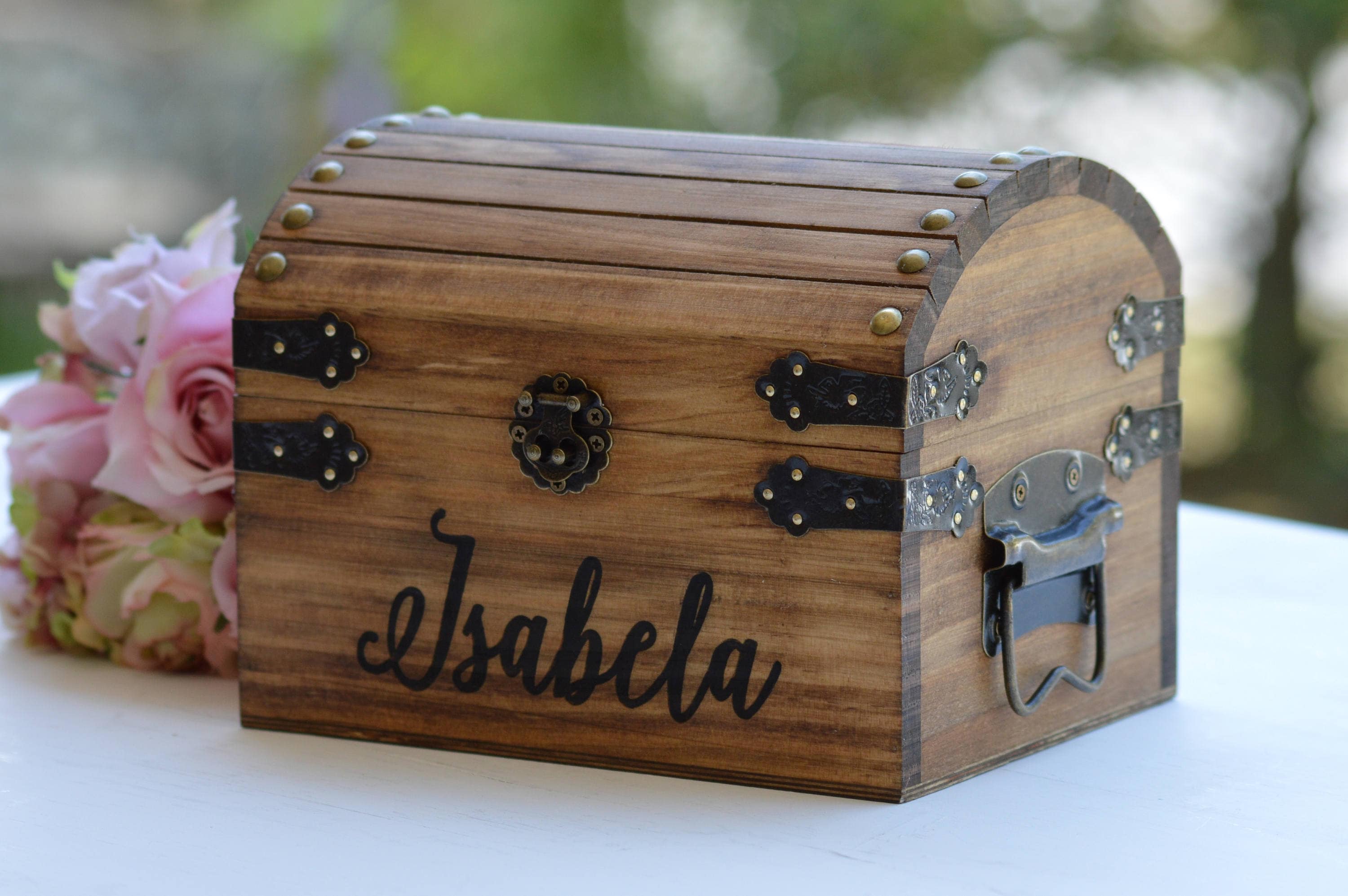 Personalized Memory Box for Baby fox Wooden Box -  Israel