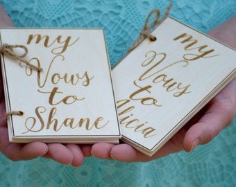 his and hers vow books, personalized wedding vows books, rustic wedding, barn wedding, set of 2