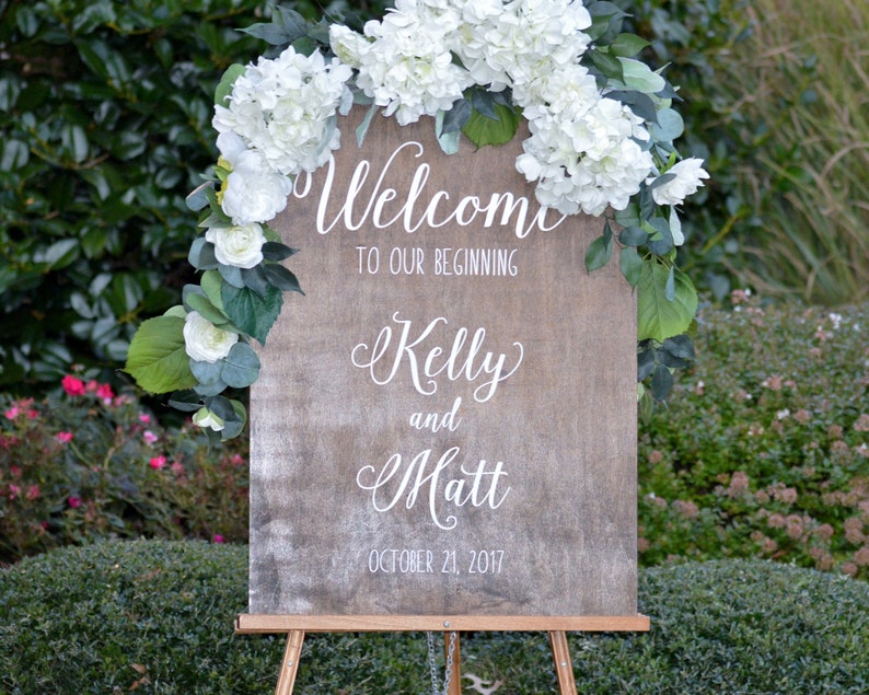 Rustic Wedding Sign Ideas to Our Wedding Etsy