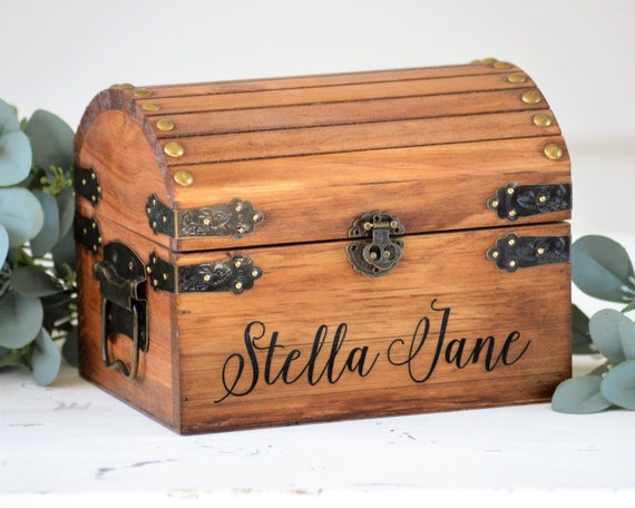 Personalized Wooden Jewelry Box - BeadifulBABY
