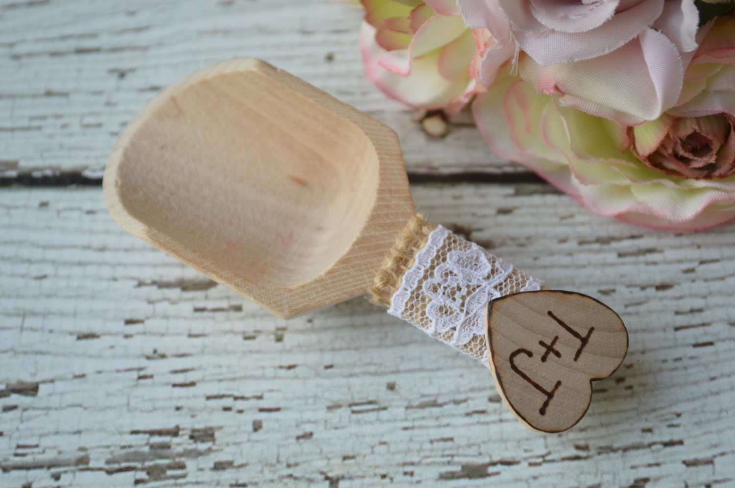 Rustic Candy Scoops Burlap and Lace Wedding Candy Bar Scoops Etsy