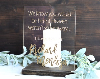 Memorial Candle Holder Wedding Memorial Sign In Loving Memory Wedding Sign This Candle Burns Wedding Memorial Candle Holder In Memory Of C4