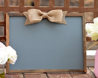 large wedding chalkboard, 12 x 16 framed menu board, shabby chic wedding sign, rustic wedding chalk board sign