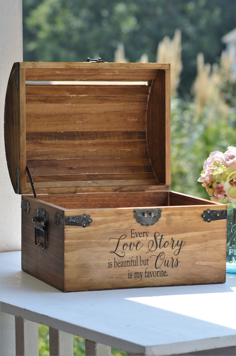 Every Love Story is Beautiful but Ours is My Favorite Card Box Rustic ...