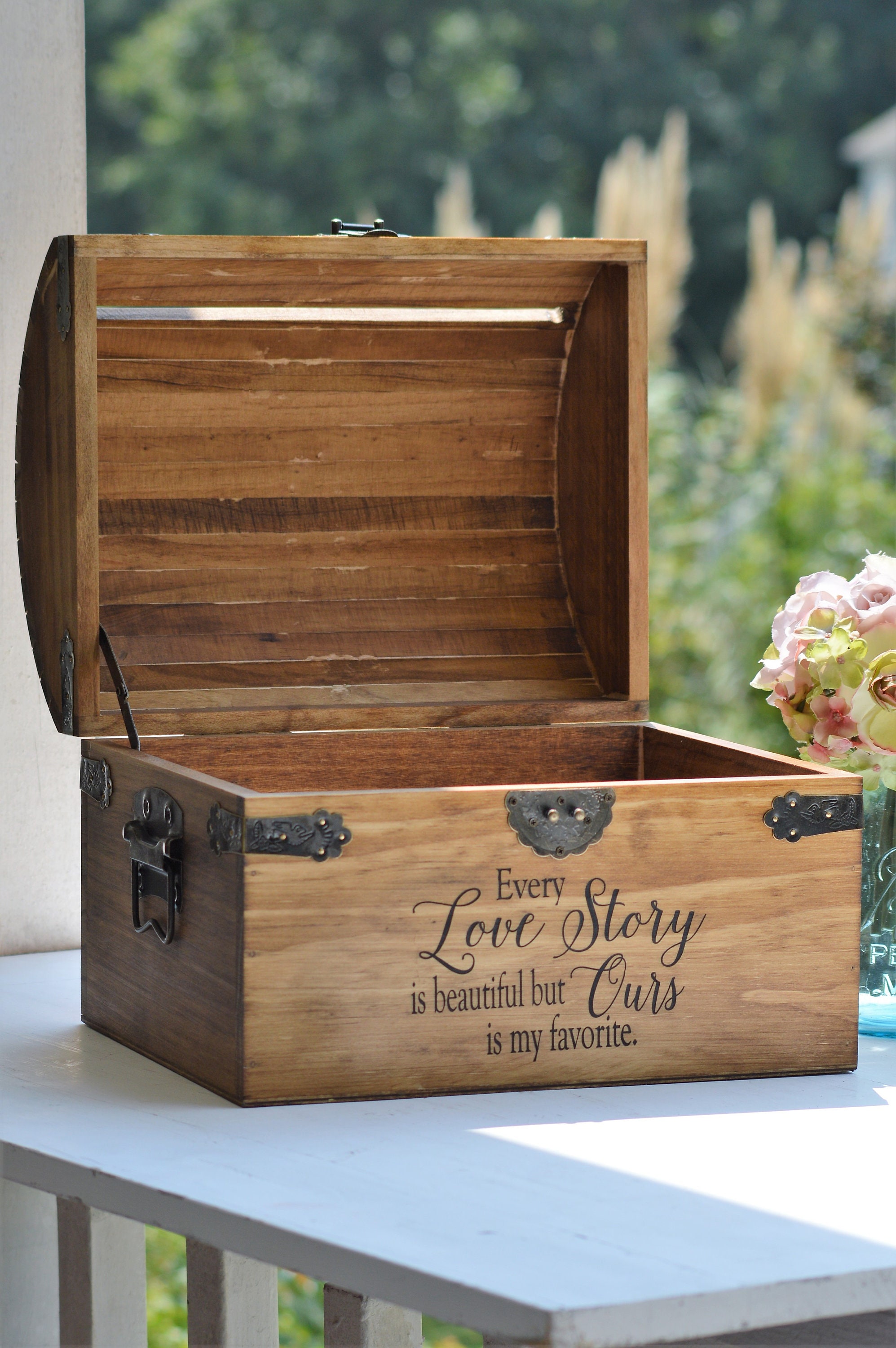 Every Love Story is Beautiful but Ours is My Favorite Card Box Rustic ...
