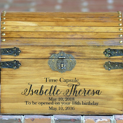 Baby Time Capsule Box First Birthday Time Capsule Ideas Etsy