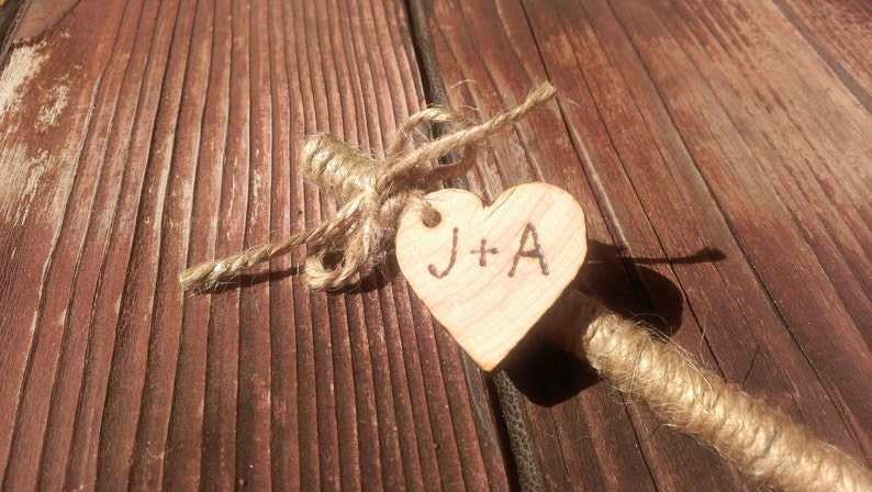 rustic wedding pen, wedding guest book pen, burlap wedding image 4