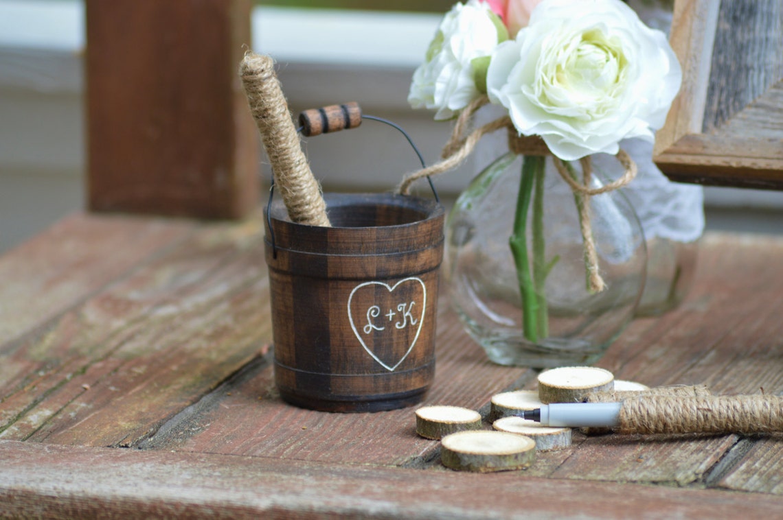 Personalized Rustic Guest Book Alternative Barn Wood Wedding Etsy