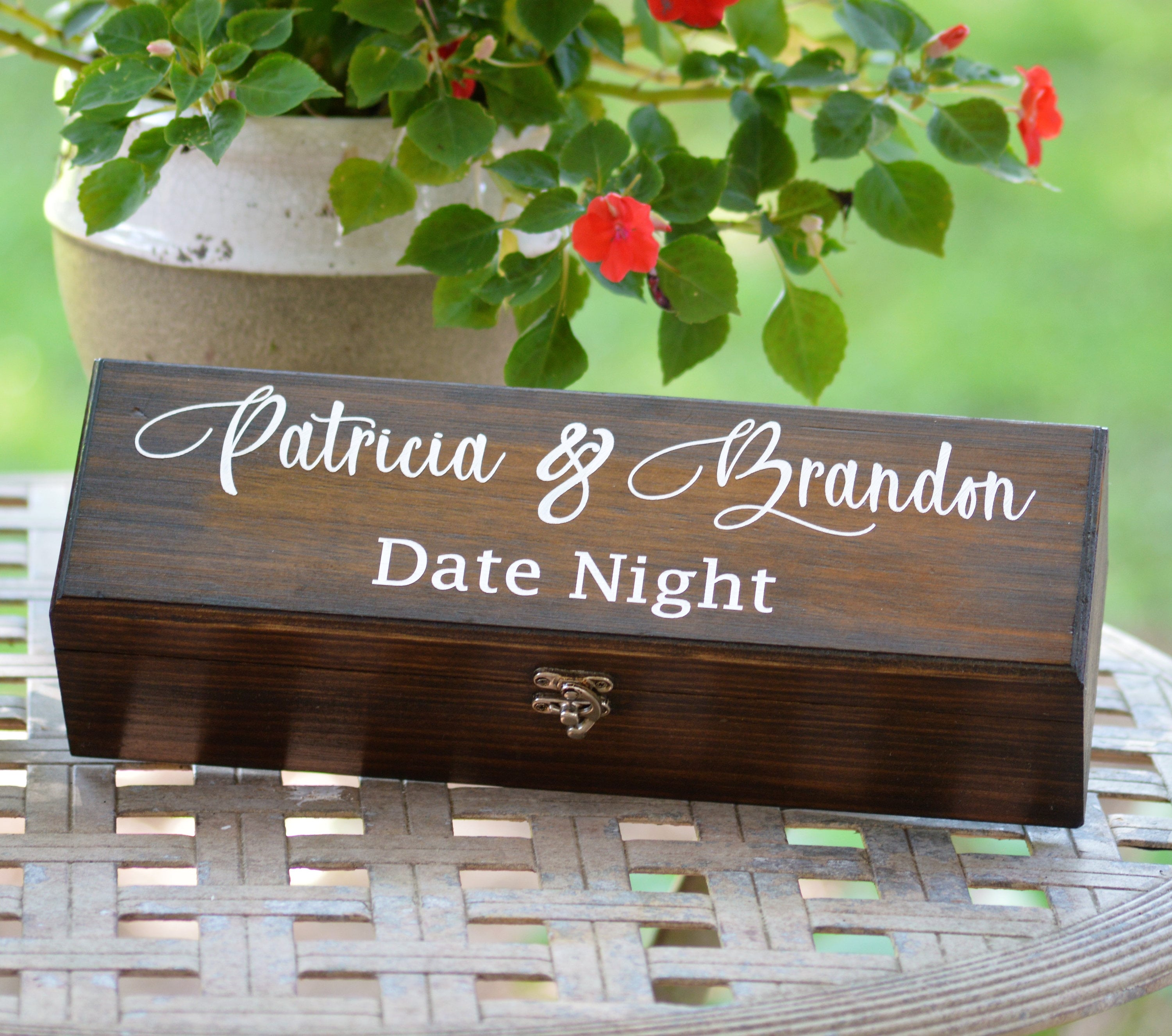 Personalized Hand Painted Date Night Box