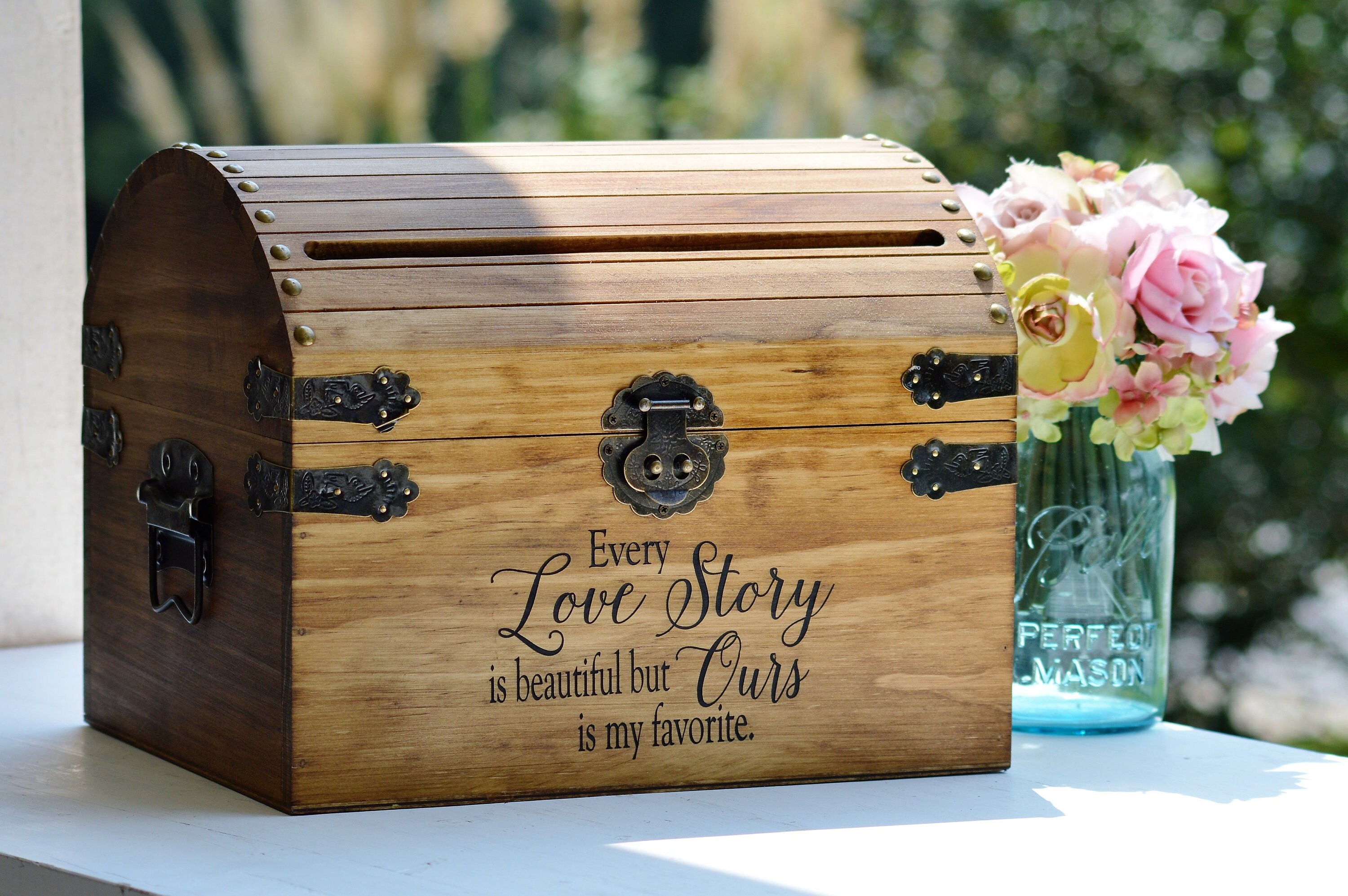 Every Love Story is Beautiful but Ours is My Favorite Card Box Rustic ...