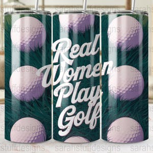 Real Women Play Golf Digital Download Print, Golf Wall Art Poster, Motivational Golf Quote Decor, Gift for Golf Enthusiasts