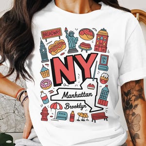 New York Trip Shirt Png, NYC Shirt Sublimation Design, Retro New York City Big Apple Digital Download