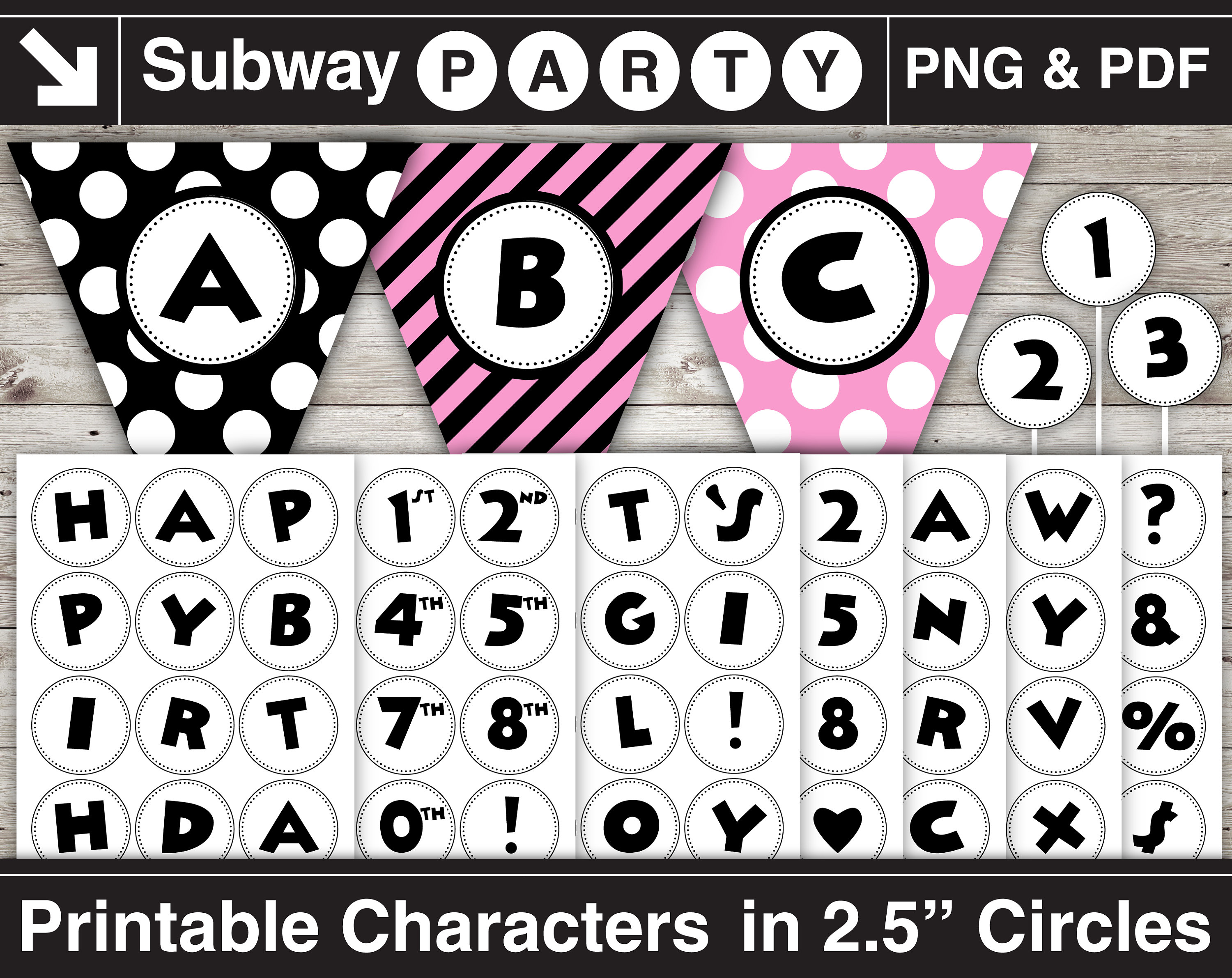 printable cartoon style black letters numbers in 2 5 etsy hong kong