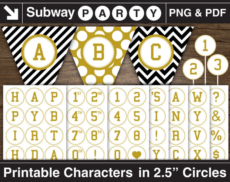 printable gold letters numbers in 25 circles etsy