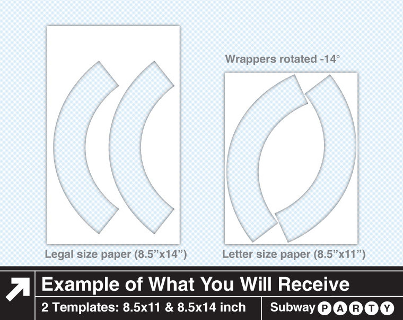 Jumbo Size Cupcake Wrapper Template. Vector EPS Etsy