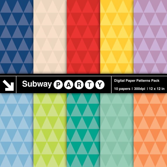 Colorful Low Poly Geometric Triangles Digital Papers. Minimalist Background. Texture / Scrapbook 12"x12" jpg. INSTANT DOWNLOAD Il_570xn