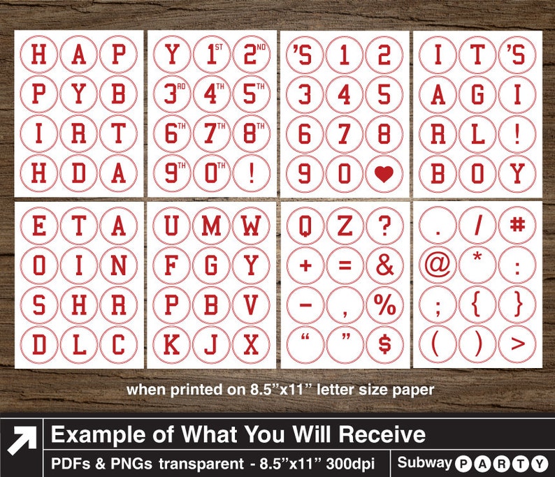 printable red letters numbers in 25 circles alphabet