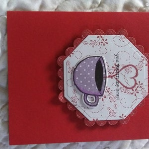 Warm hart Valentine Card