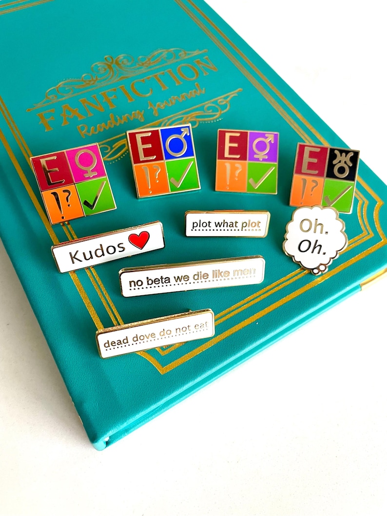 Fanfiction Enamel Pins image 1