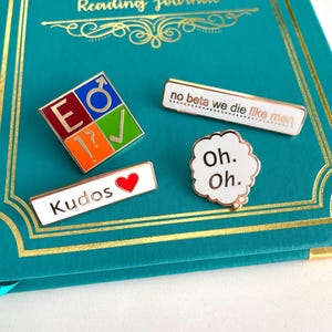 Fanfiction Enamel Pins