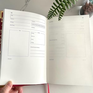 Pode incluir: Uma p&aacute;gina em branco de um di&aacute;rio de escrita com se&ccedil;&otilde;es para t&iacute;tulo, fandom, emparelhamento, data de in&iacute;cio, tags, progresso, classifica&ccedil;&atilde;o, detalhes, contagem de palavras, evento, final, obras relacionadas/inspiradas, sinopse, pontos da trama, cl&iacute;max/ponto de virada e como termina.