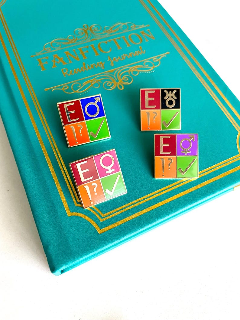 Fanfiction Enamel Pins image 2