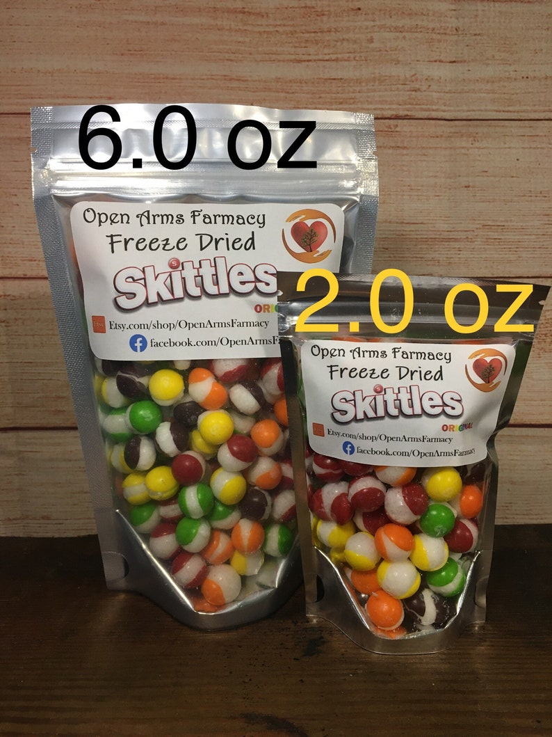 3 SIZES Crunchy Freeze Dried Skittles Original Wild Berry Etsy