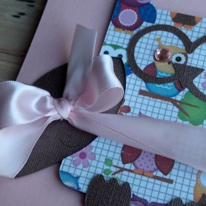 Owl Die Cut Baby Shower/Party Invitation